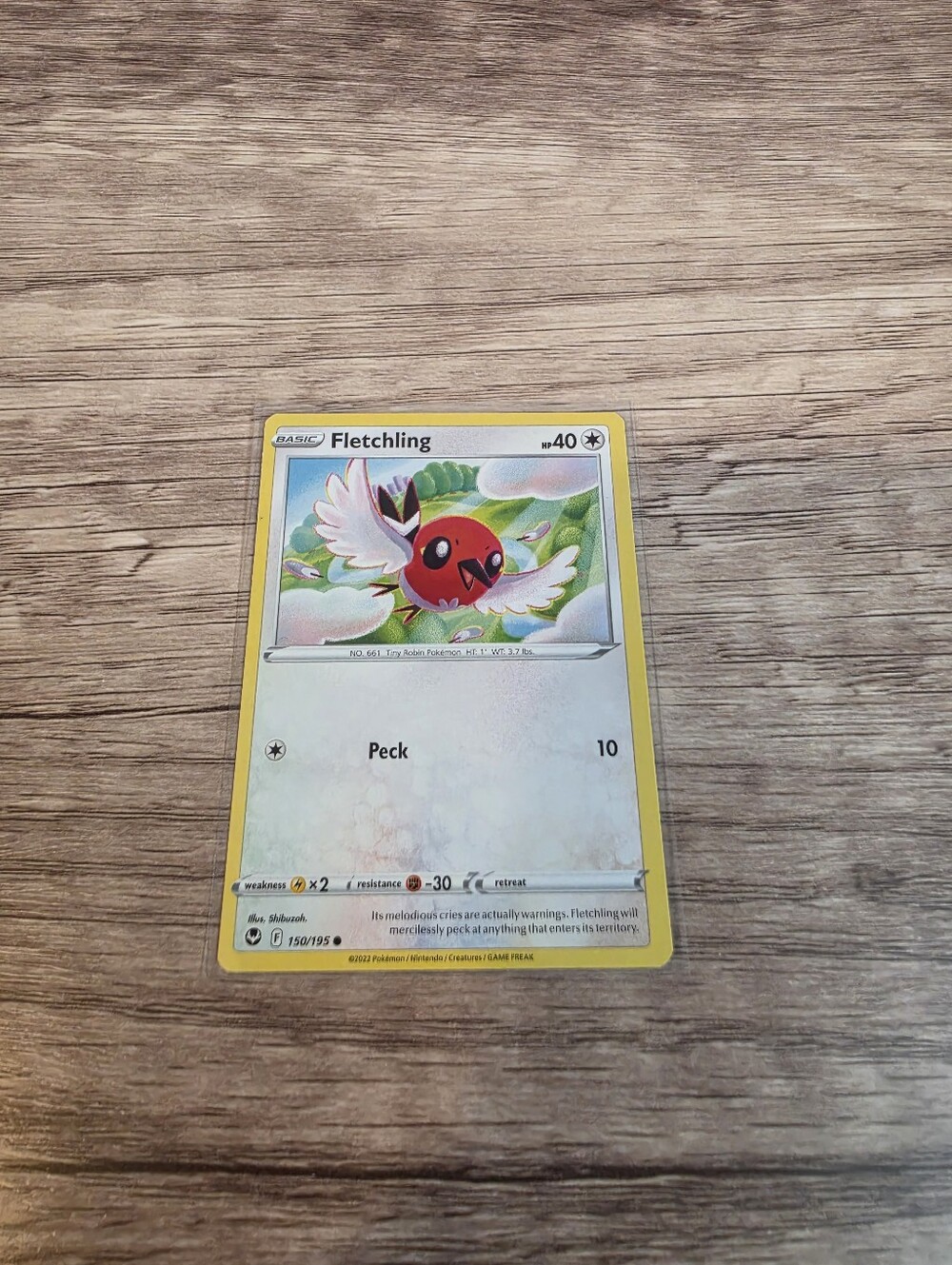 💫BUY 5 FOR $26 Pokemon Fletchling Card